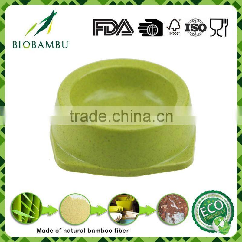 Trad China manufacturer square bamboo fiber cat bowl