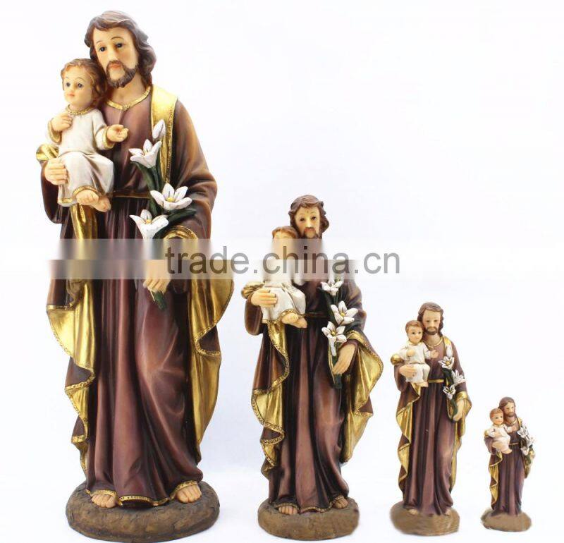 Catholic religious Nativity set souvenirs resin holy family statue
