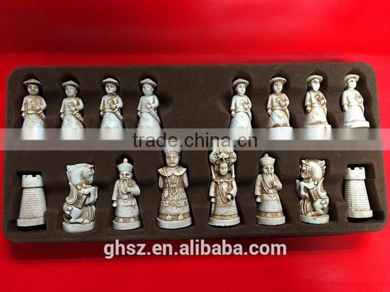 Novelty Terra Cotta Warriors theme chess sets manufacturer
