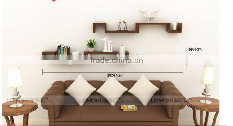 New design eco-friendly MDF wood home wall shelf lovely wall decorative S shape mount shelf wholesale
