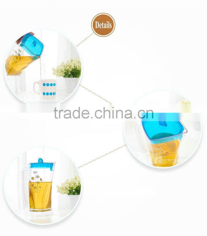 Plastic cold water jug, colorful cold water jug