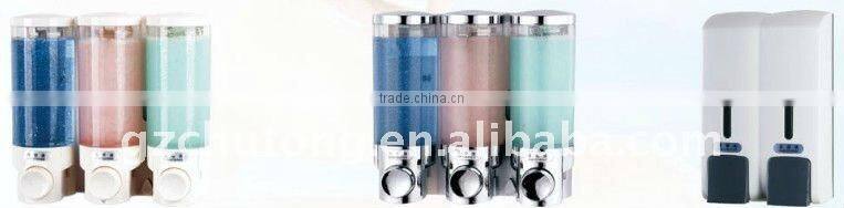 2011 Newest Hotel amenities double soap dispenser