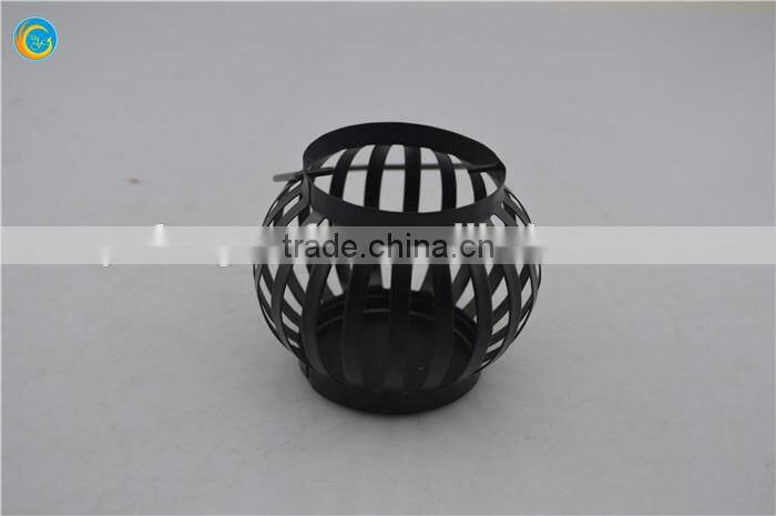 black pillar candle holder iron lamp