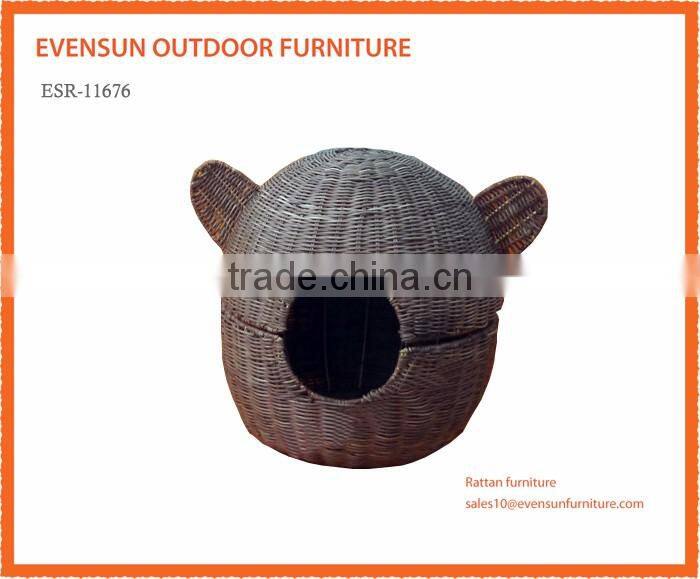 High quality Rattan furniture cheap Rattan cat dog dry bed