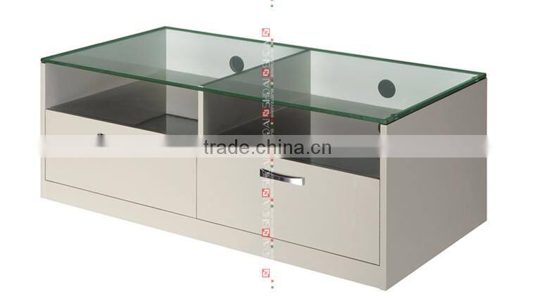 tempered glass tv table, glass table lcd tv mount, tempered glass lcd tv table E-131