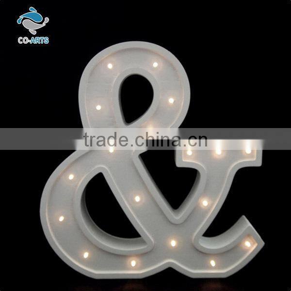 Professional white battery charge wooden lighting craft shapes