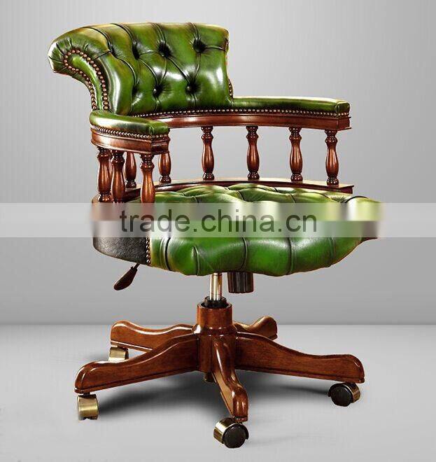 Vintage English Regina Style Office Writing Desk made of Solid Wood BF11-08223b