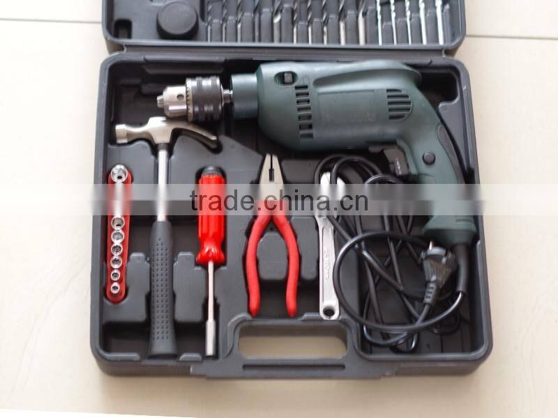household DIY electrical impact drill power tools kit set