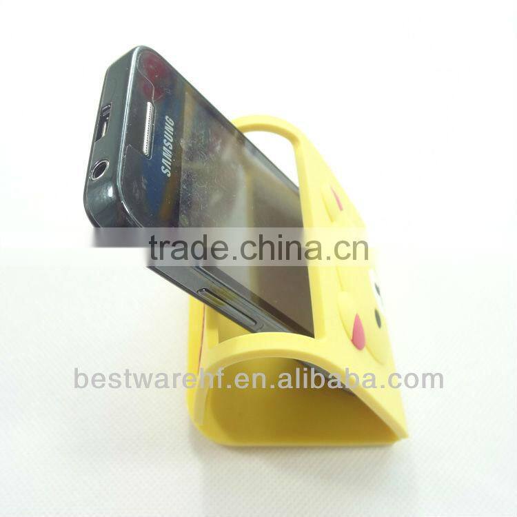 Funny foldable pvc mobile phone stand,pvc mobile phone holders