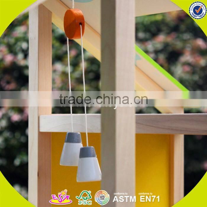 2017 New design wooden big doll house children wooden big doll house unique wooden big doll house W06A158