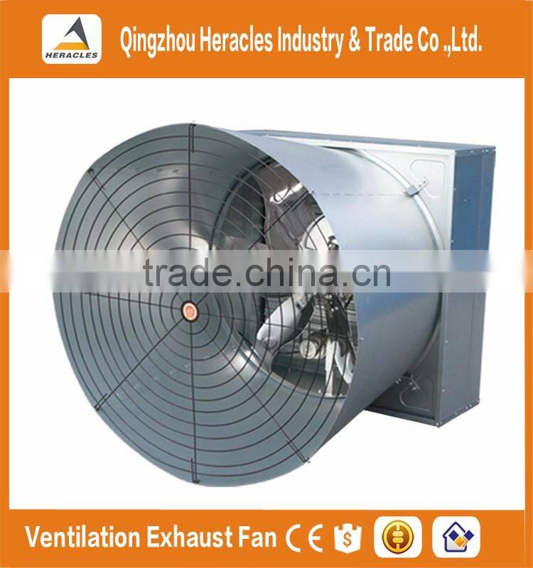 Heracles trade assurance greenhouse poultry house used 3 phase thermostat controlled exhaust fan of butterfly cone fan