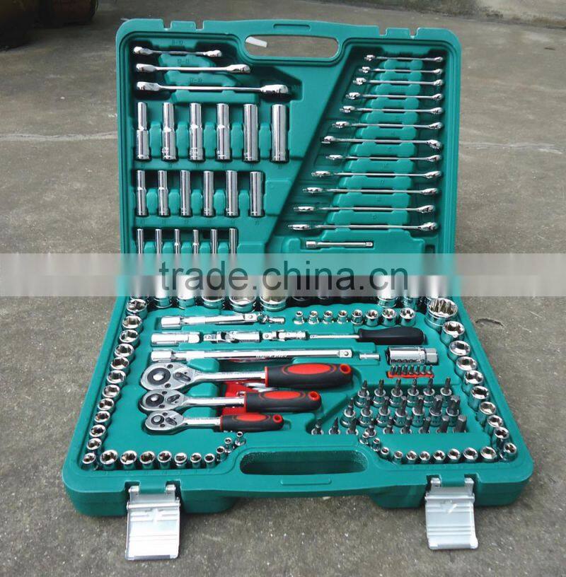 High quality 150 pcs 1/4" 3/8" 1/2" Socket wrench tools Set
