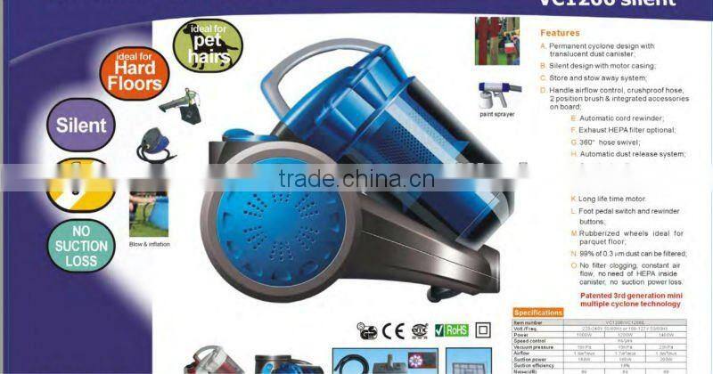 VC1206B fashionable cyclone vacuum cleaner