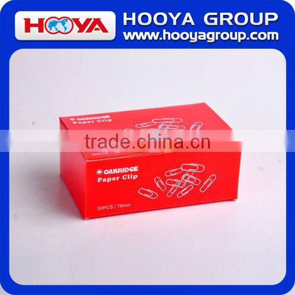 78mm wholesale stainless steel nickled silver round big metal paper clip