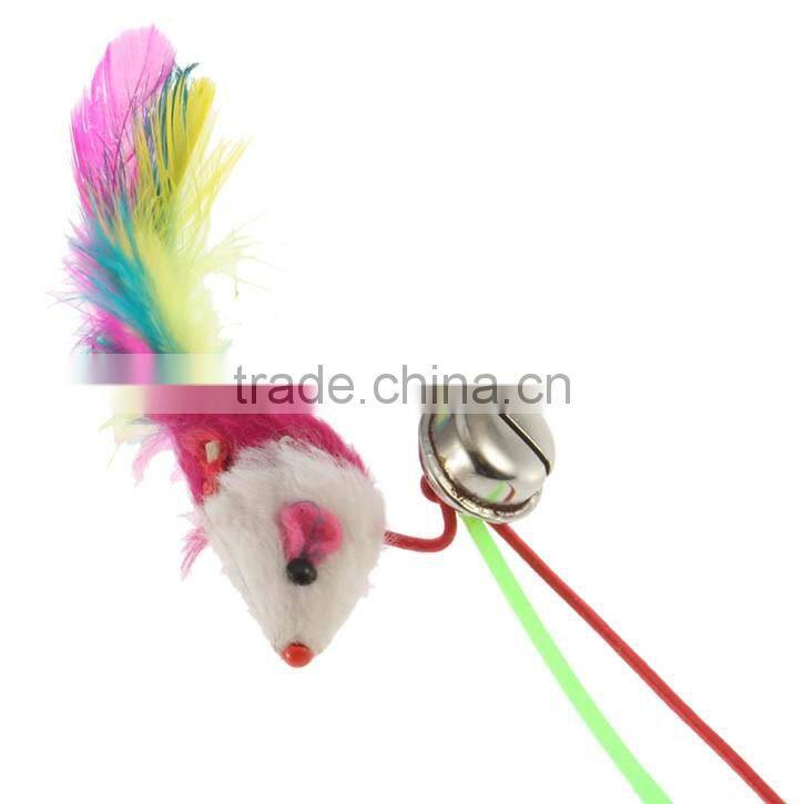 for pet cat bellfunny toy cat toy mouse Rod Roped Funny Fun Play Playing cat Toy