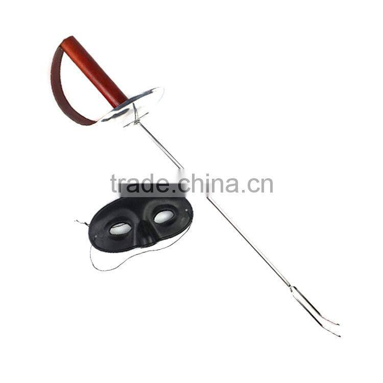 Long stainless steel barbecue skewer sword with a brilliant gift