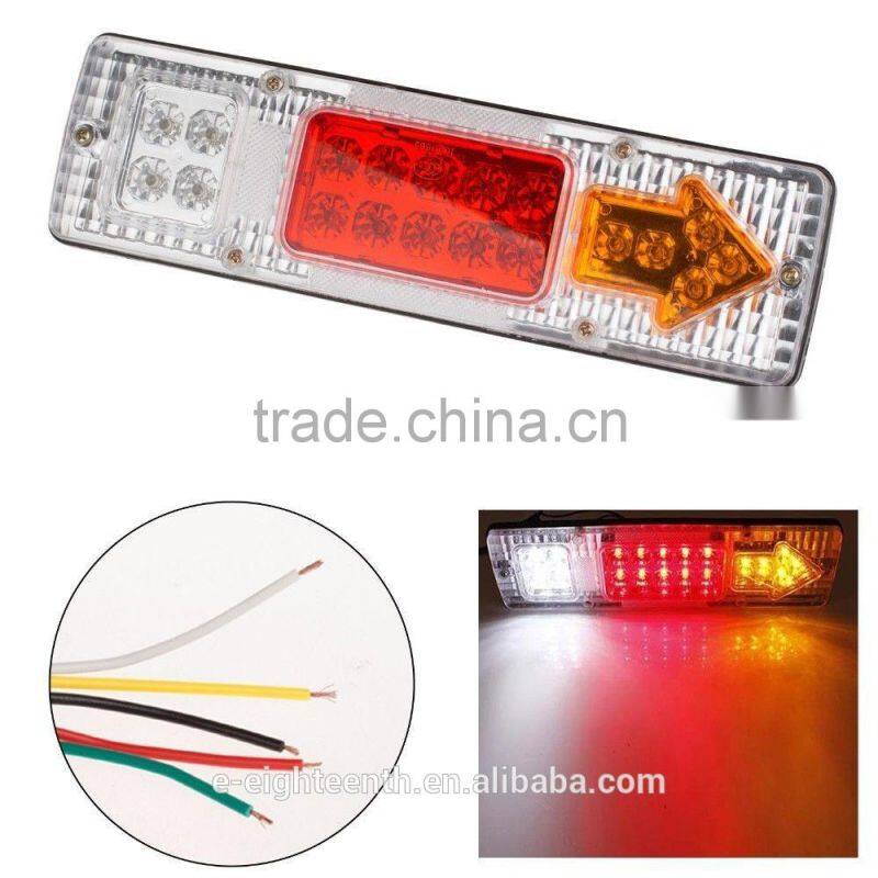 2016 new 12V 24V LED light Rear Turn Signal Truck Trailer Caravan Led Trailer Tail Lights Stop Rear Tail Indicator Light