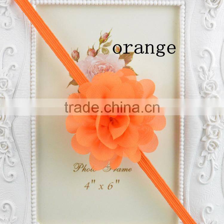 2015 Girl's Head Accessories Turban Headband Baby Flower Elastic Hairband Daisy Flower Lace Headband For Kids