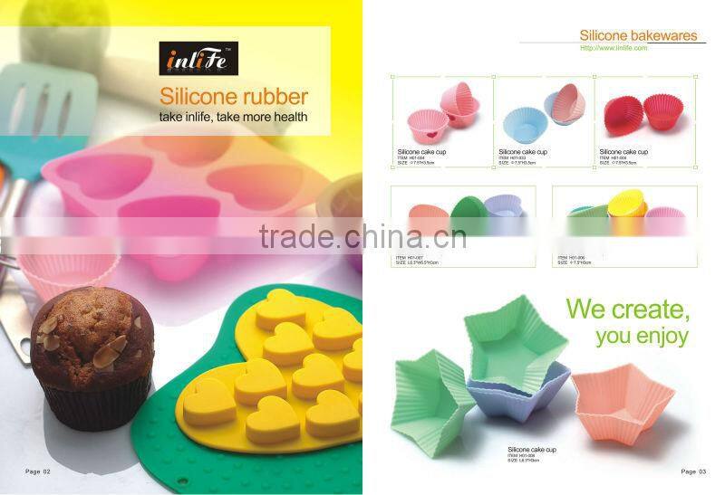 high quality silicone cookie baking cup,2 cups star silicone cake mould,silicone fruit tray
