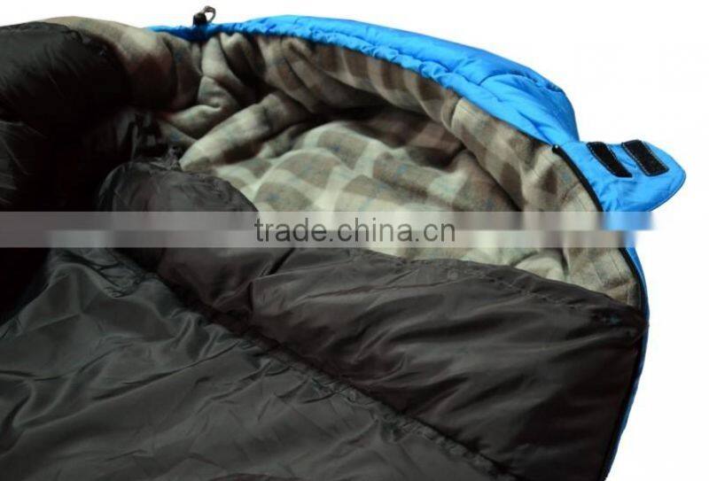 Foldable Hollow Cotton Mummy Sleeping Bag for Camping on Sale