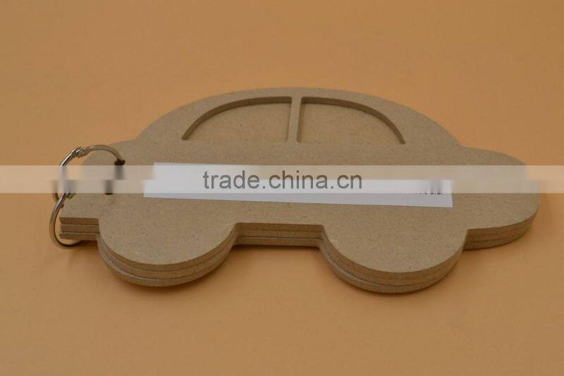 wooden deco, MDF craft,DIY wood crafts sticker by child