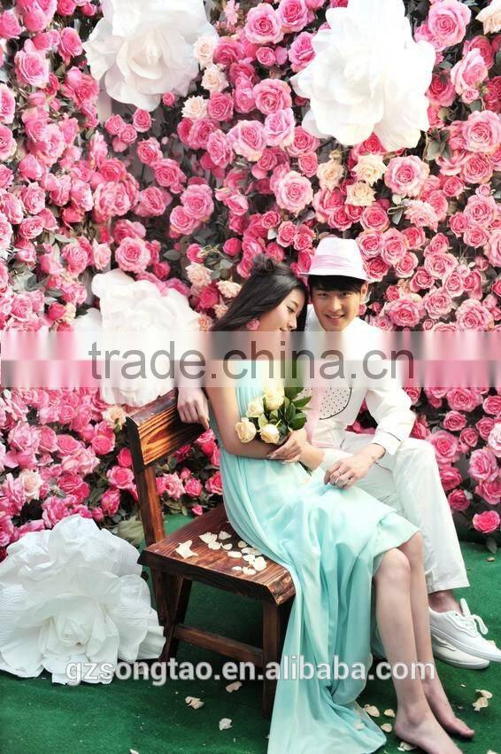2016 new style wedding decoration artificial flower wall for weddings