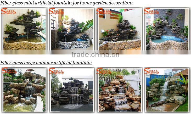 Hot sale Stylized all kinds of garden wall fountain indoor artificial waterfall fountain