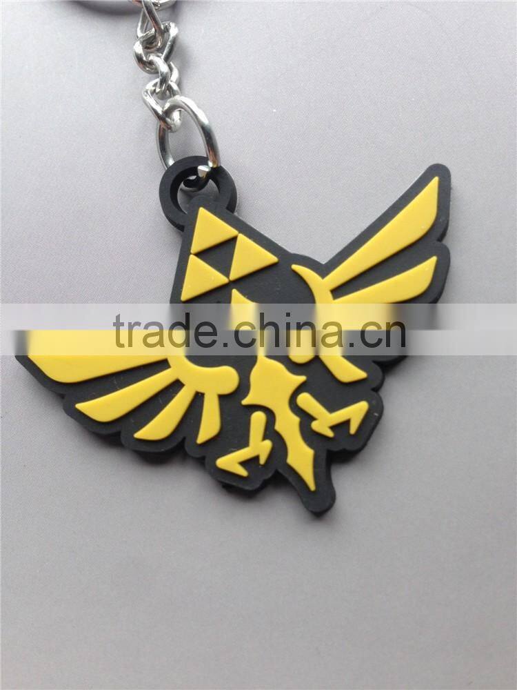 2016 custom low price plastic keychain 3d soft pvc keychain