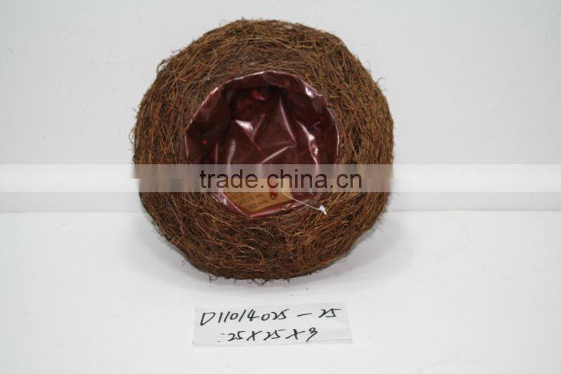 five-pointed star shape moss and sisal pot