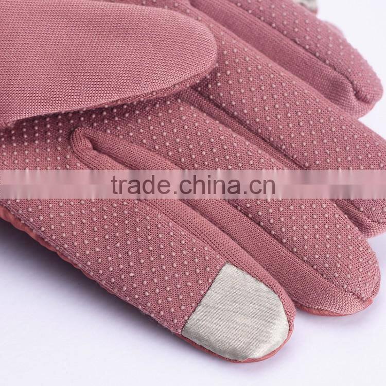 Customized Thinsulate Thermal Lined Stretch Winter Acrylic Knitted Glove for mobile phone