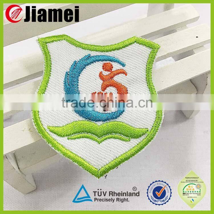 OEM animal cartoon embroidered patches for kids clothes