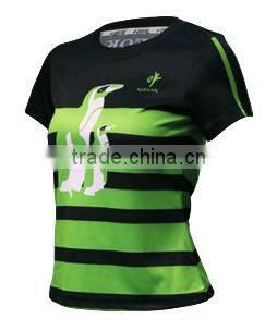 ladies running suit , sublimation sports suirt , outdoor shirt for women