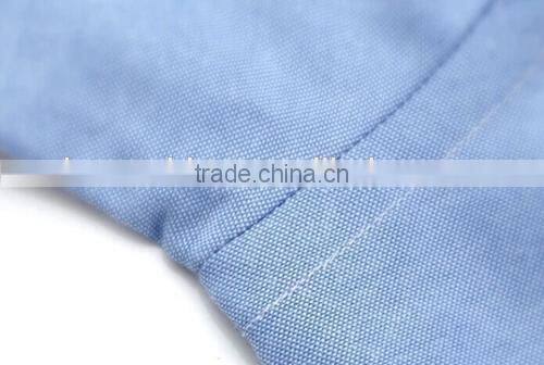 Man Oxford Shirt Short Sleeve Dress Shirt Solid Color Dress Shirt