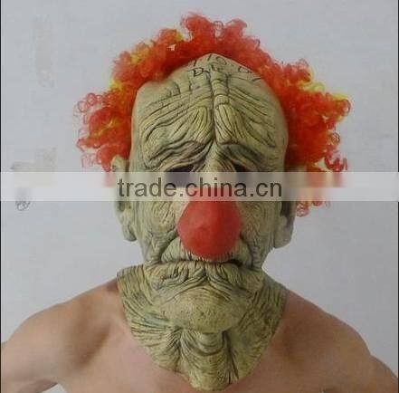 Colorful hair Clown mask, Scary Horror Theme Halloween mask,party mask, Cosplay Masks