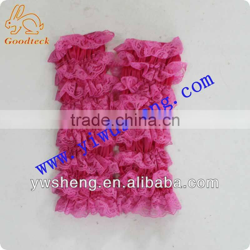 New design children warm leggings with ruffle