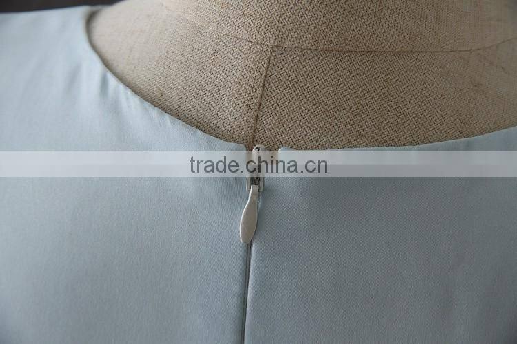 High quality OEM Princess Blue Short sleeves Embroidery Flower girls party dresses Lovely Fluffy Tulle baby Communion dresses