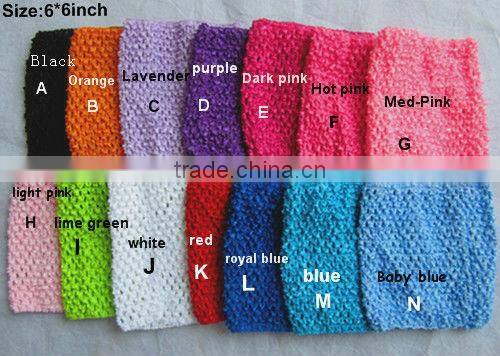 9inch wholesale crochet tube top lined tutu top