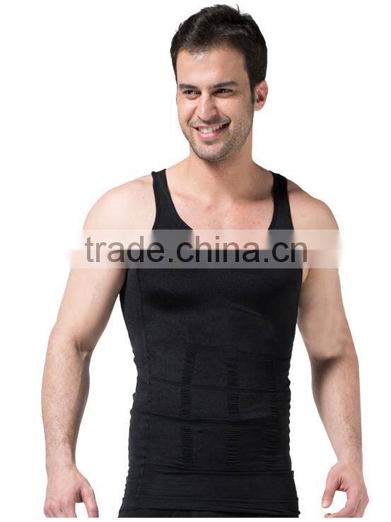 Men's Compression Tank Top Seamless Stomach Shaper Slimming Vest Shirts