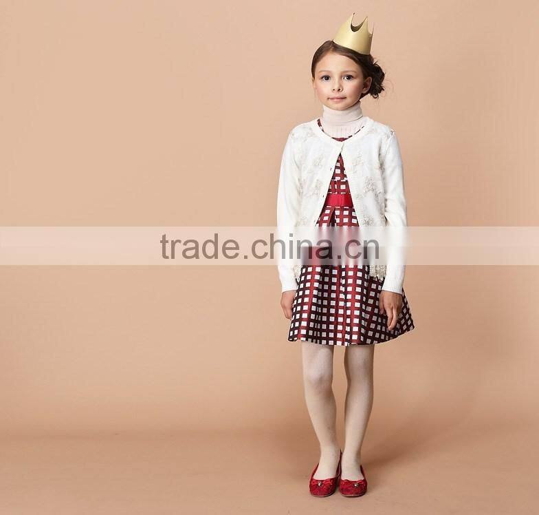 2017 high quality one piece design spring summer short sleeve baby girl party dress children frocks designs