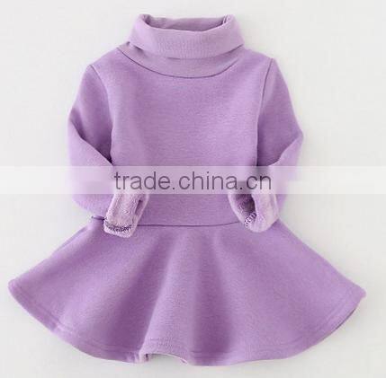 OEM Casual Latest Modern Baby Girl Winter One-Piece Dresses