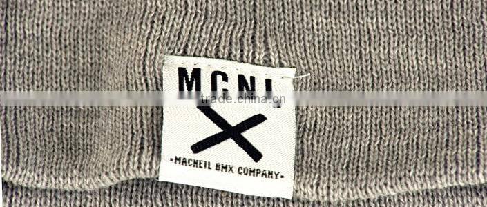 custom acrylic beanies with cuff woven label slouch custom made beanie