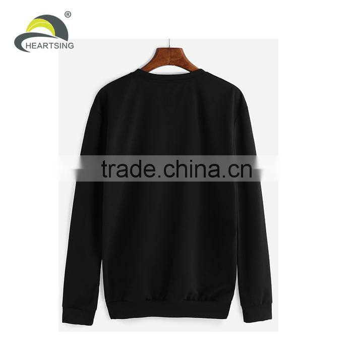 100% cotton custom wholesale crewneck sweatshirt men