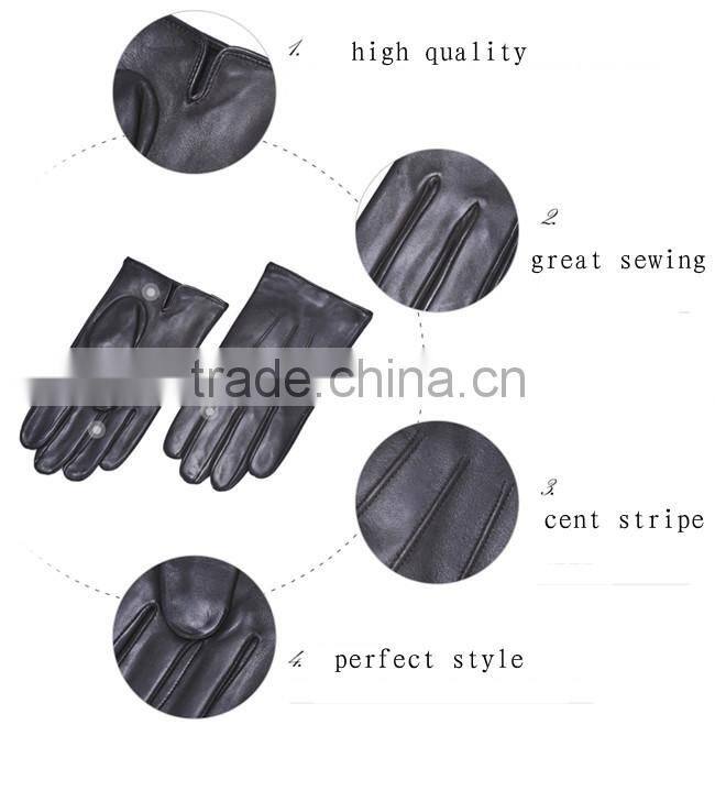 best selling men leather gloves good quality OEM