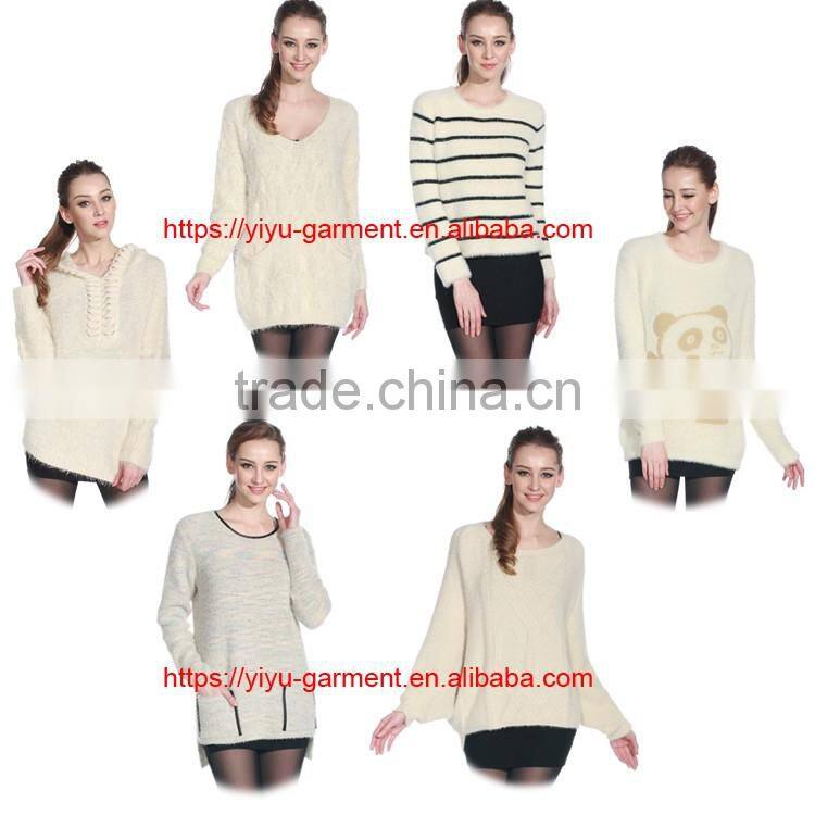 Clearance sweater ladies winter long knit pullover