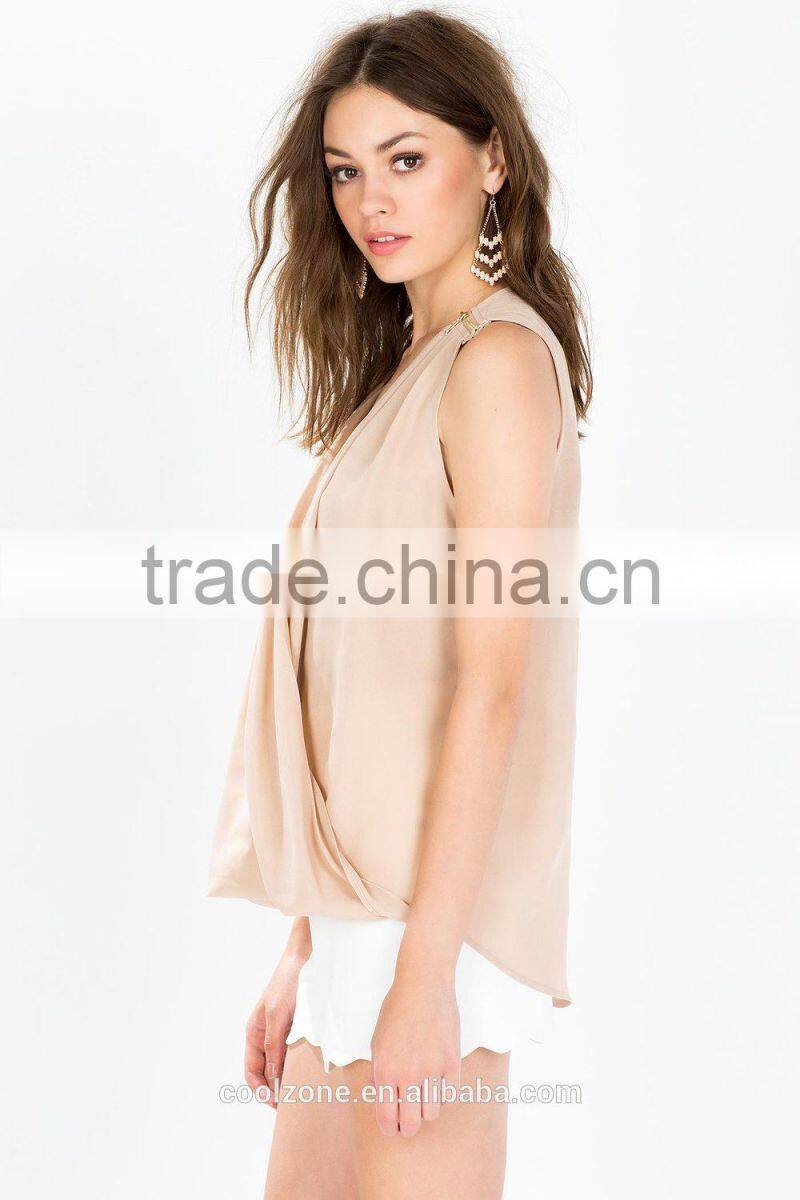 Elegant zip shoulder surplus front evening clothes women 2015