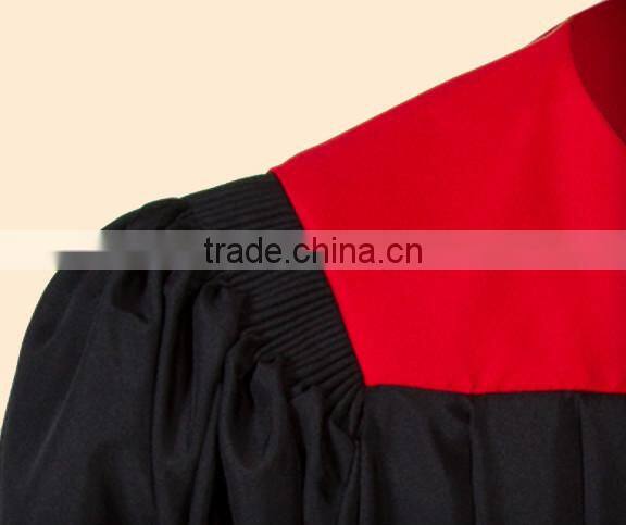 Top quality and various styles High school graduation gowns with hood and cap