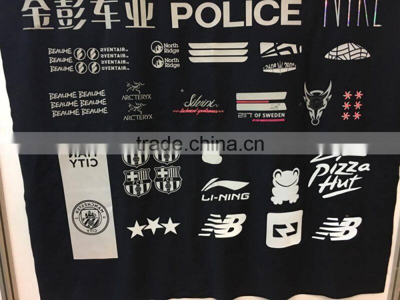 heat-transfer refective logo be heated on shirts