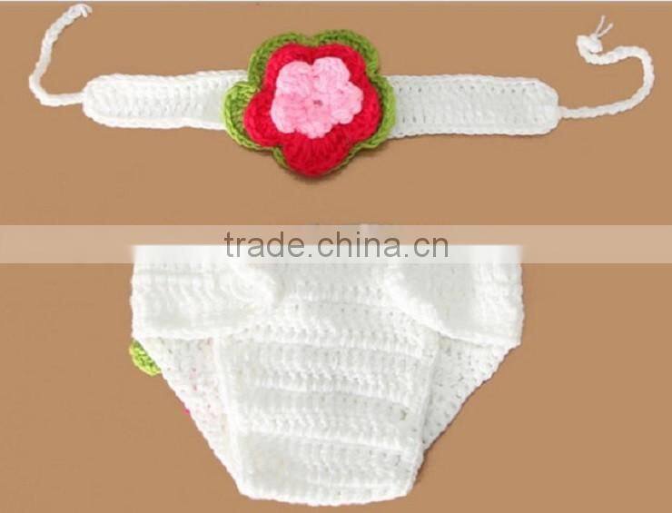 2016 newborn hat cute baby handmade kitted hair band and hats