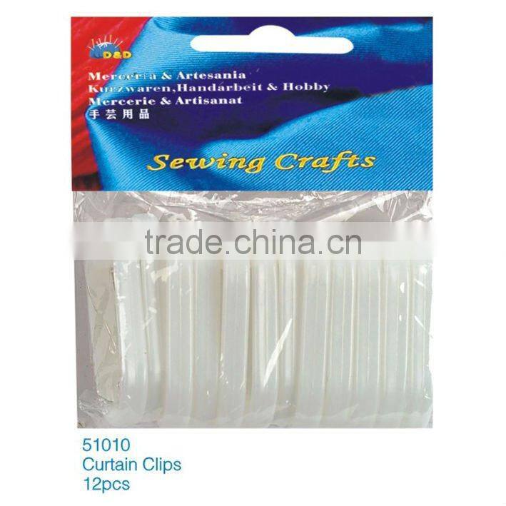 D&D cotton fabric white Curtain Clips(51010)