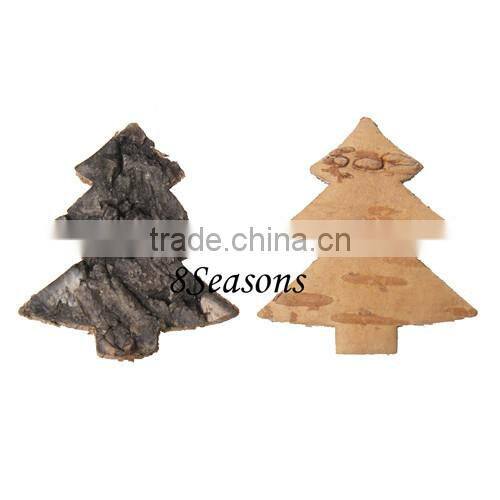 Natural Christmas Tree Birch Bark Ornaments Embellishments Findings